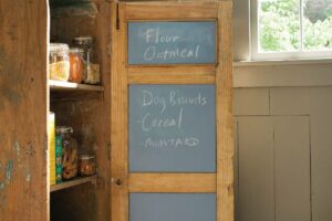 Image of a wall painted with chalkboard paint